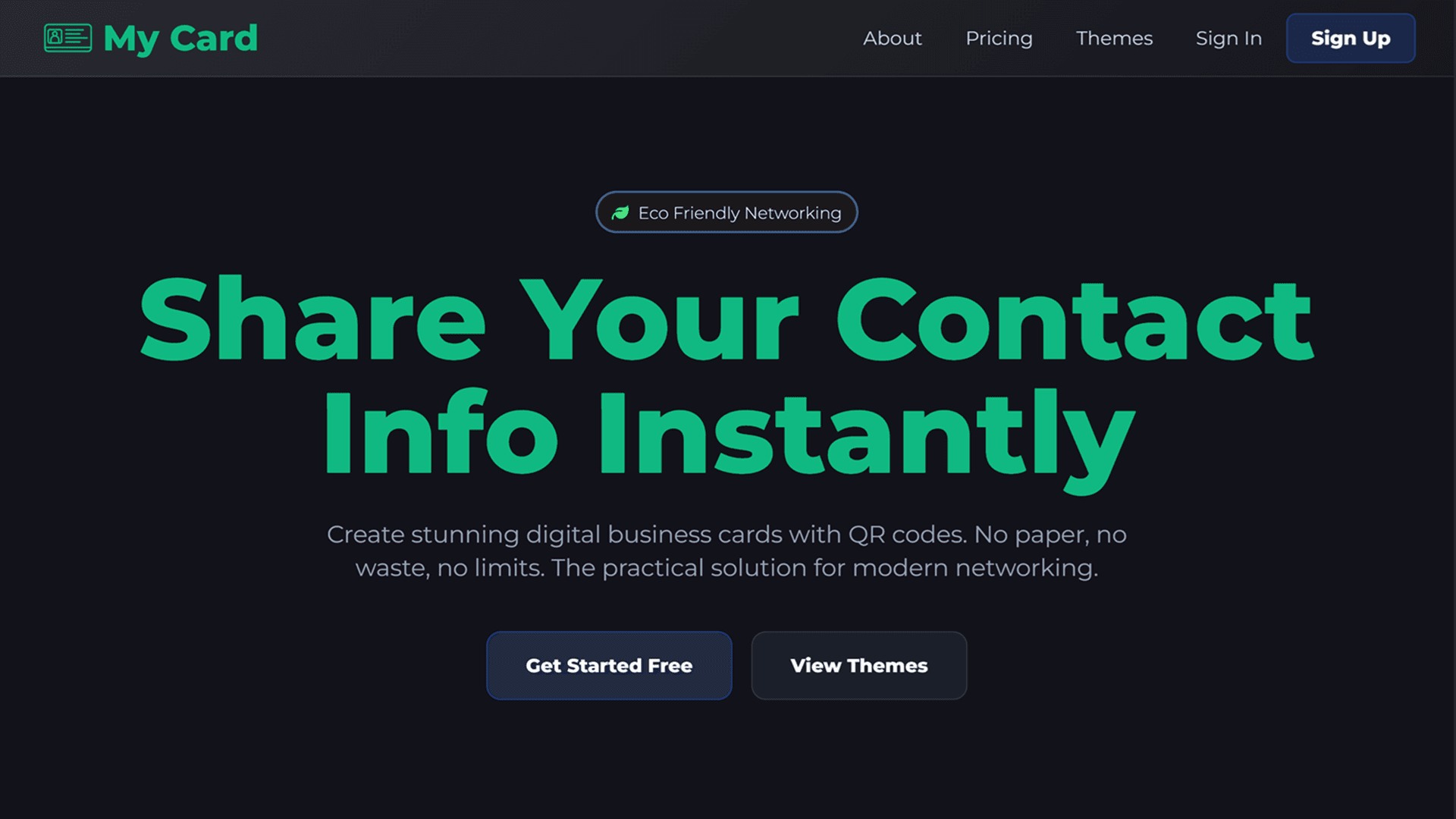 Digital Business Card Platform