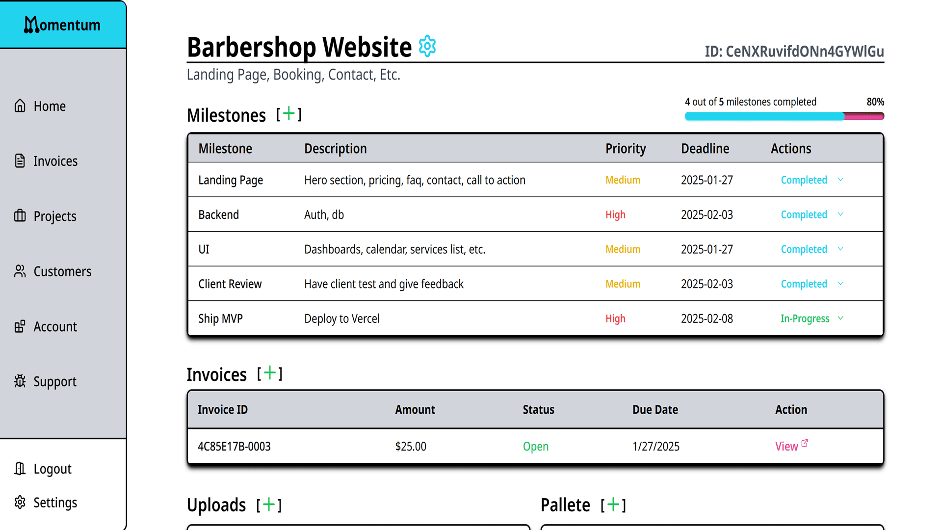 Momentum Project Management Platform - Image 1