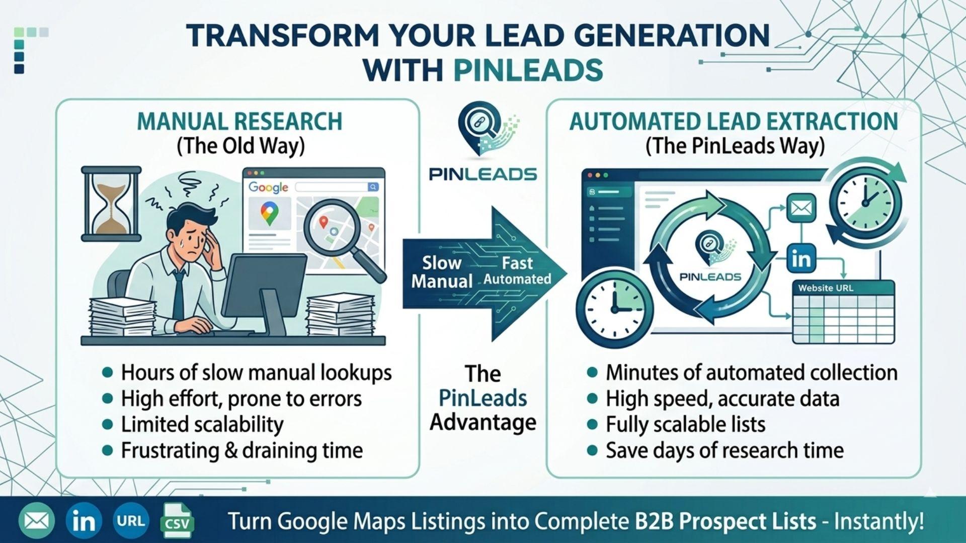 PinLeads - Automated B2B Lead Generation