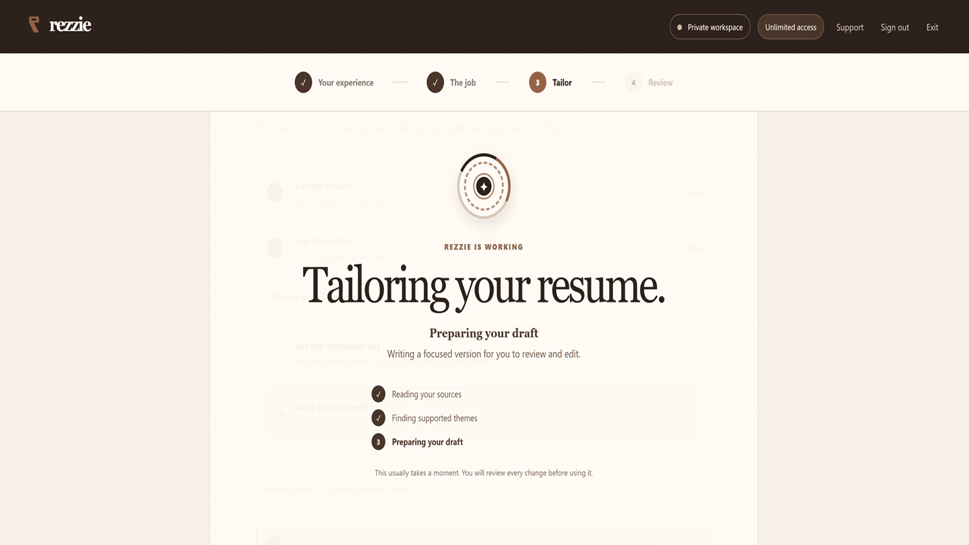 Rezzie - Truth-Preserving Resume Tailoring - Image 3